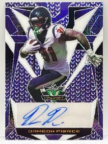 1/3!! 2023 LEAF VALIANT DAMEON PIERCE AUTOGRAPHED ROOKIE CARD