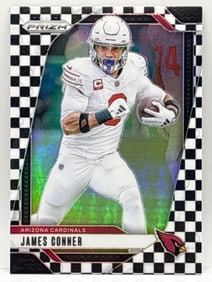 CASE HIT!! 2024 PANINI PRIZM JAMES CONNER BLACK & WHITE CHECKERBOARD PRIZM HOLO