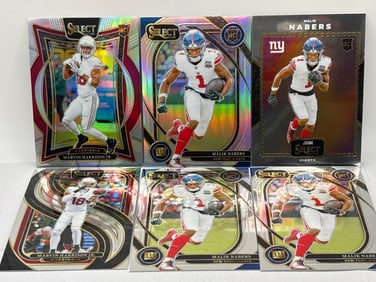 MALIK NABERS & MARVIN HARRISON JR ROOKIE CARD LOT