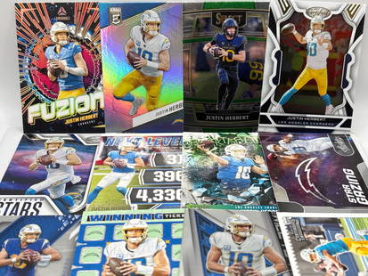 12 CARD JUSTIN HERBERT LOT: 12 CARD JUSTIN HERBERT LOT
