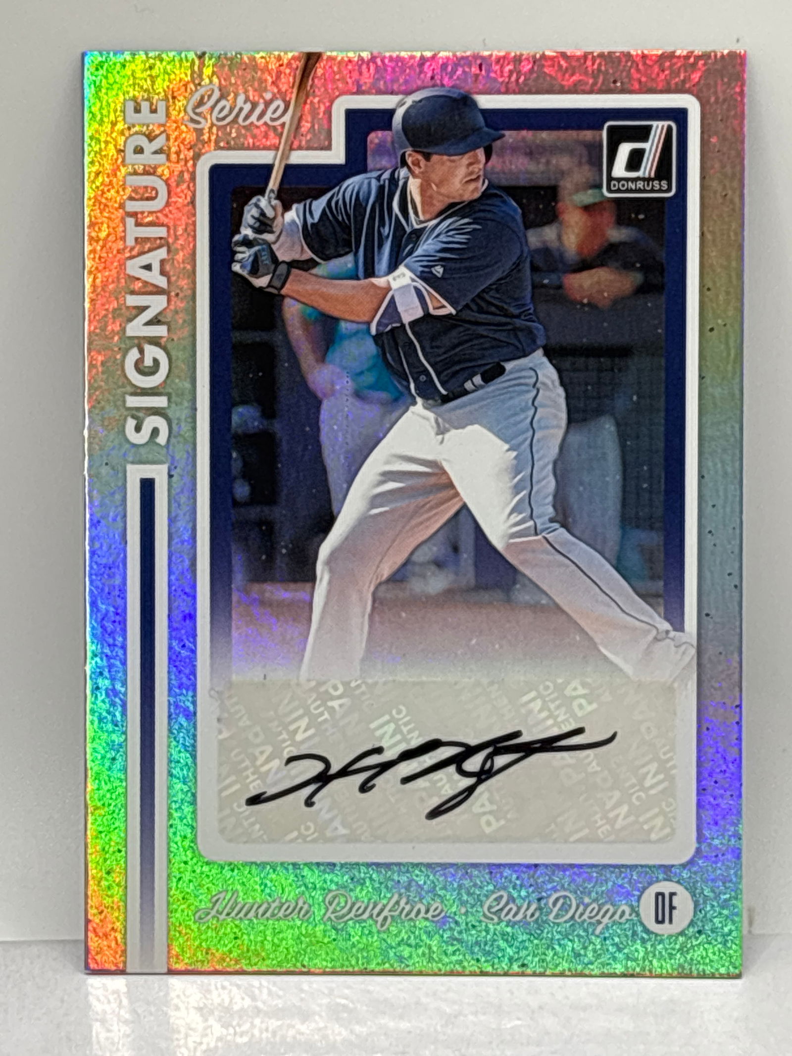 2017 PANINI DONRUSS SIGNATURE SERIES HUNTER RENFROE AUTOGRAPH: 2017 PANINI DONRUSS SIGNATURE SERIES HUNTER RENFROE AUTOGRAPH