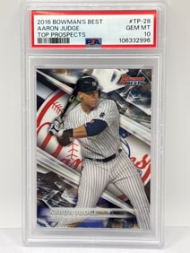 2016 BOWMANS BEST AARON JUDGE TOP PROSPECTS ROOKIE CARD PSA GEM MINT 10