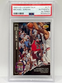 1993 UPPER DECK LOCKER TALK MICHAEL JORDAN SP PSA AUTHENTIC ALTERED