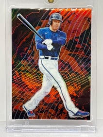 CASE HIT!! 2021 PANINI PRIZM FREDDIE FREEMAN LAVA FLOW PRIZM HOLO SSP