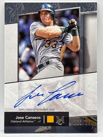 163/299!! 2024 TOPPS MUSEUM COLLECTION JOSE CANSECO ON-CARD AUTOGRAPH