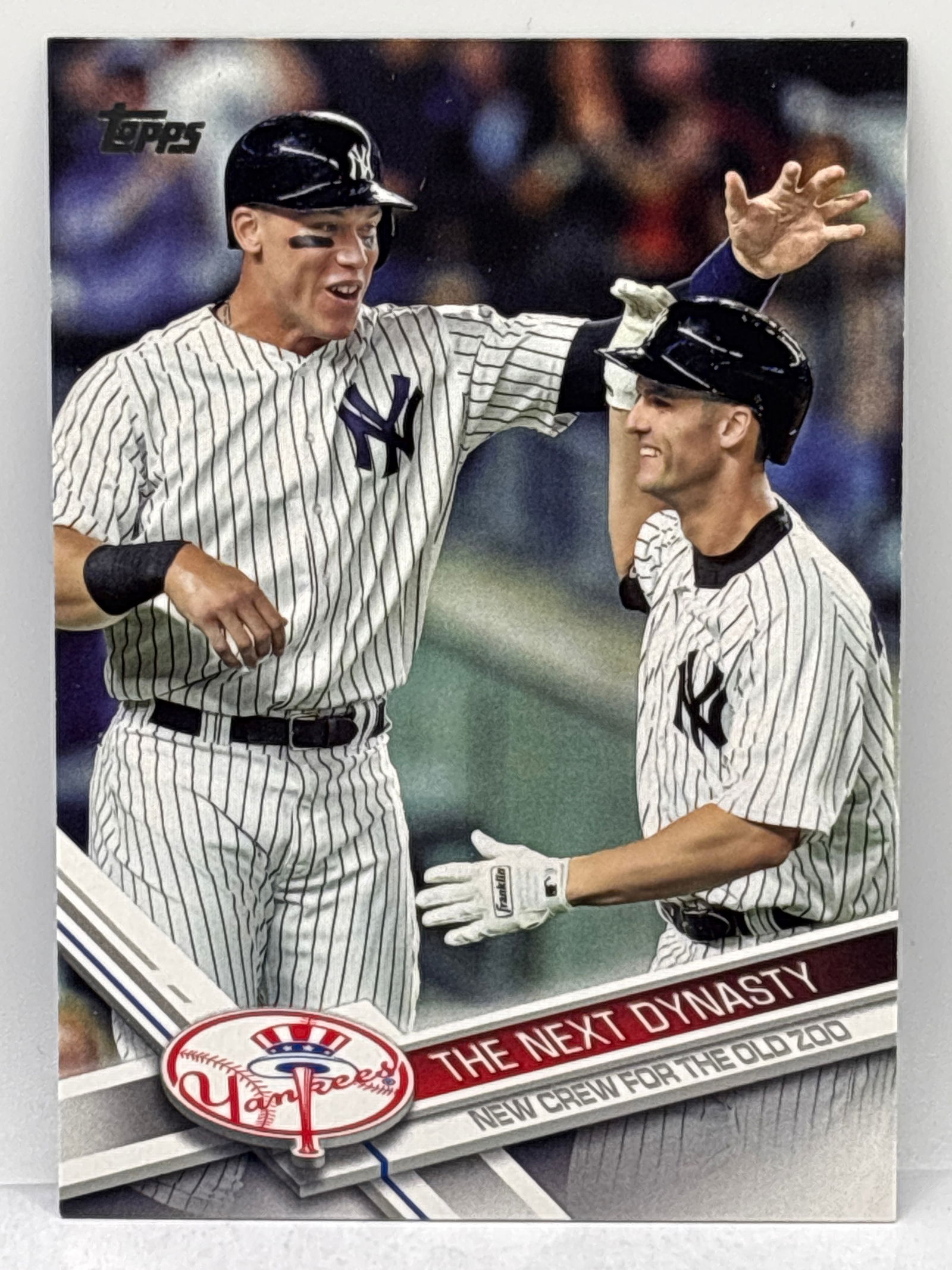 2017 TOPPS UPDATE AARON JUDGE THE NEXT DYNASTY ROOKIE CARD (1 of 3)
