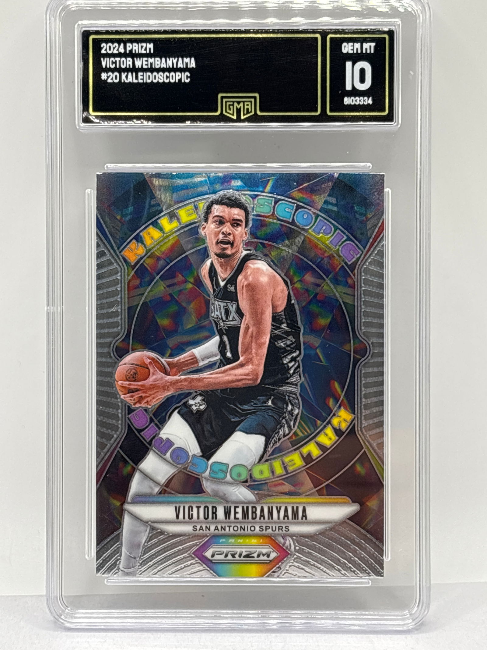 2024 PANINI PRIZM VICTOR WEMBANYAMA KALEIDOSCOPE GEM MINT 10: 2024 PANINI PRIZM VICTOR WEMBANYAMA KALEIDOSCOPE GEM MINT 10