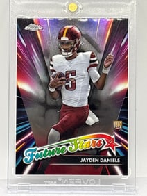 2024 TOPPS CHROME JAYDEN DANIELS FUTURE STARS ROOKIE CARD