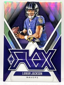 CASE HIT!! 2024 PANINI PHOENIX LAMAR JACKSON FLEX SSP