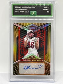27/50!! 2023 WC ALUMINATION DRAFT DALTON KINCAID AUTOGRAPHED ROOKIE CARD NM-MT+ 8.5