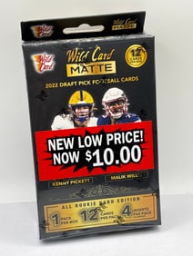 FACTORY SEALED WC MATTE 2022 DRAFT PICKS FOOTBALL CARDS BOX