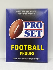 GUARANTEED 1/1!! 2024 PRO SET METAL FOOTBALL PROOFS PACK