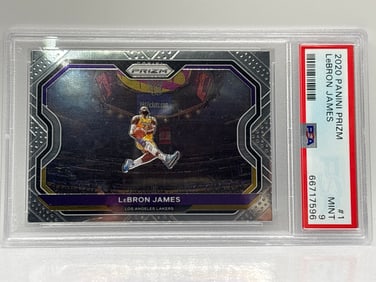 2020 PANINI PRIZM #1 LEBRON JAMES PSA MINT 9