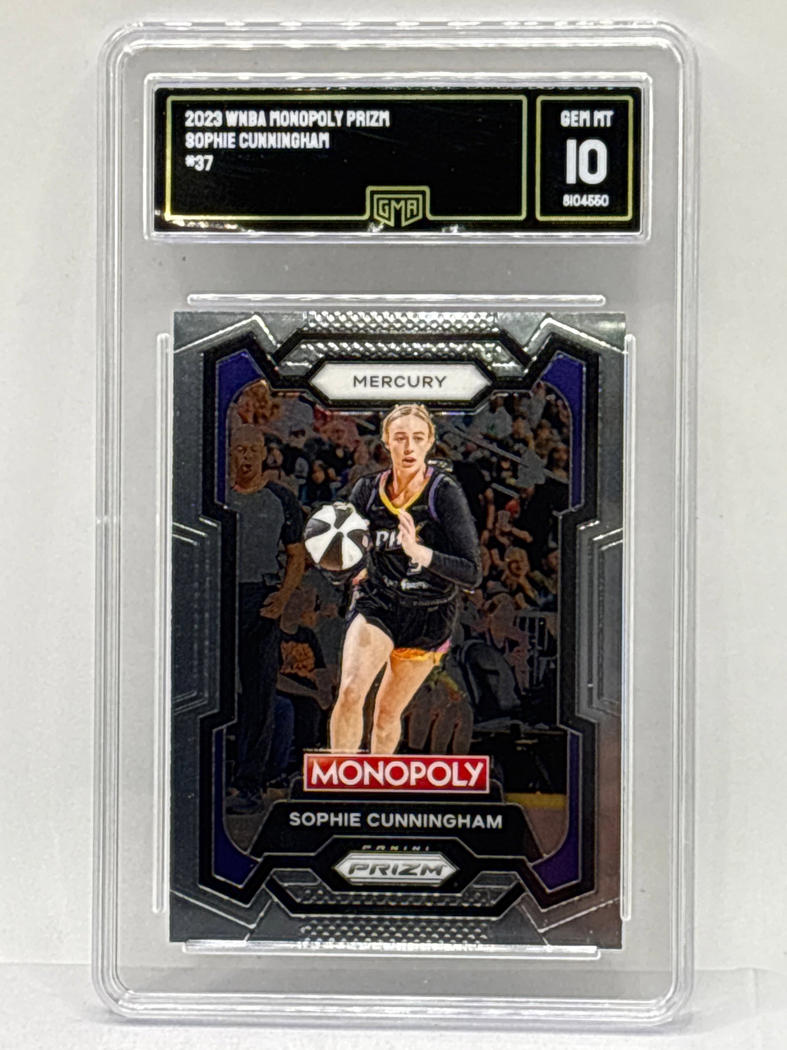 2023 PANINI WNBA PRIZM SOPHIE CUNNINGHAM MONOPOLY GEM MINT 10: 2023 PANINI WNBA PRIZM SOPHIE CUNNINGHAM MONOPOLY GEM MINT 10