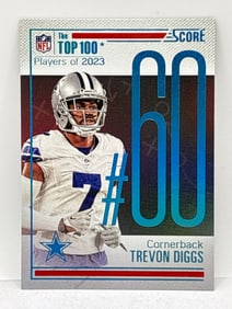 CASE HIT!! 2024 PANINI SCORE TREVON DIGGS TOP 100 PLAYERS OF 2023 #60 SSP