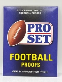 GUARANTEED 1/1!! 2024 PRO SET METAL FOOTBALL PROOFS PACK
