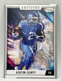 2024 SAGE ASHTON JEANTY ARTISTRY ROOKIE CARD