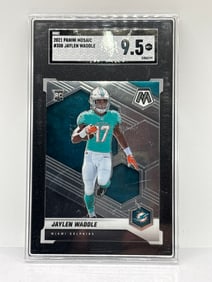 2021 PANINI MOSAIC JAYLEN WADDLE ROOKIE CARD SGC MINT+ 9.5
