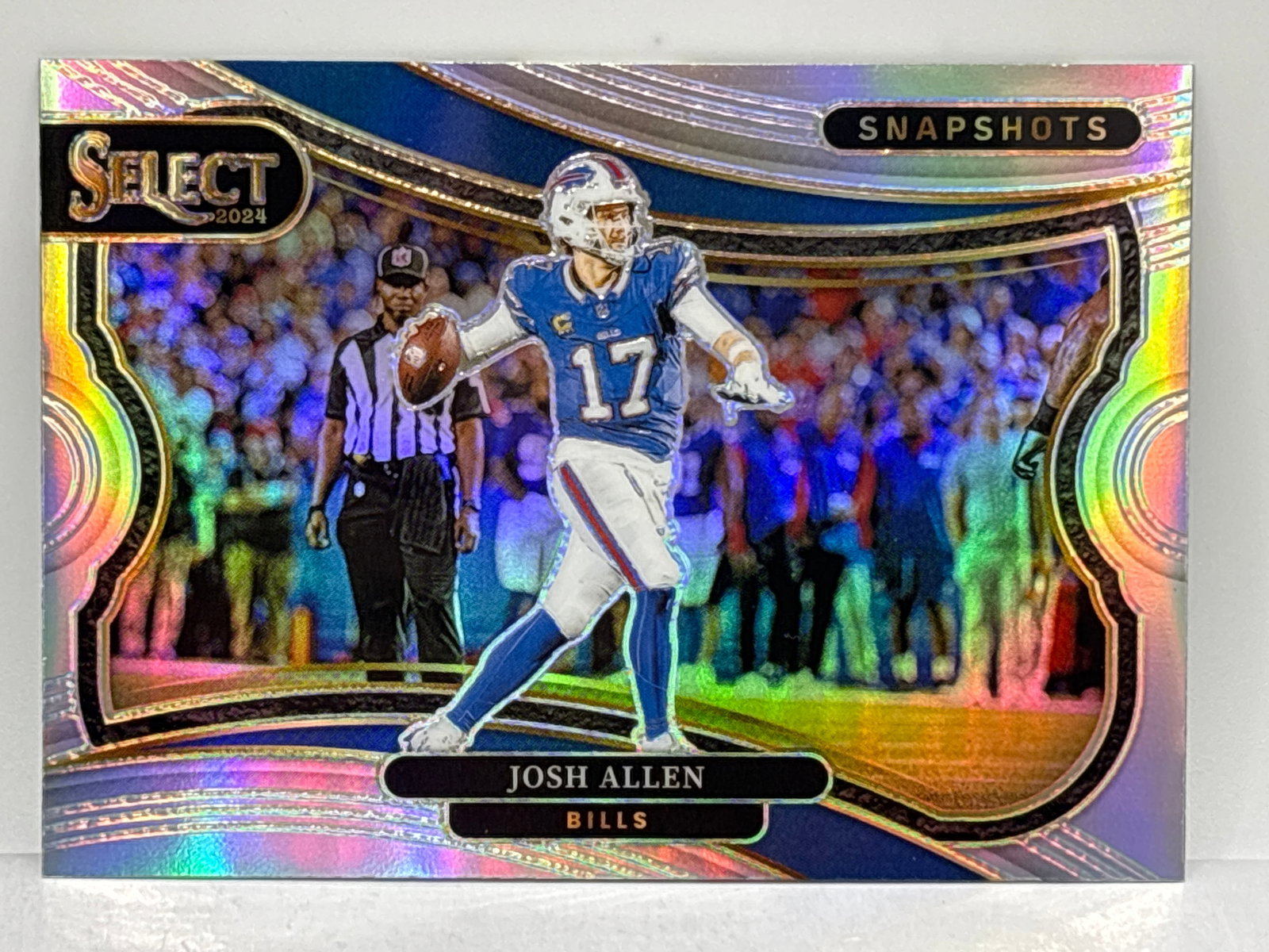 2024 PANINI SELECT JOSH ALLEN SNAPSHOTS SILVER PRIZM HOLO SP: 2024 PANINI SELECT JOSH ALLEN SNAPSHOTS SILVER PRIZM HOLO SP