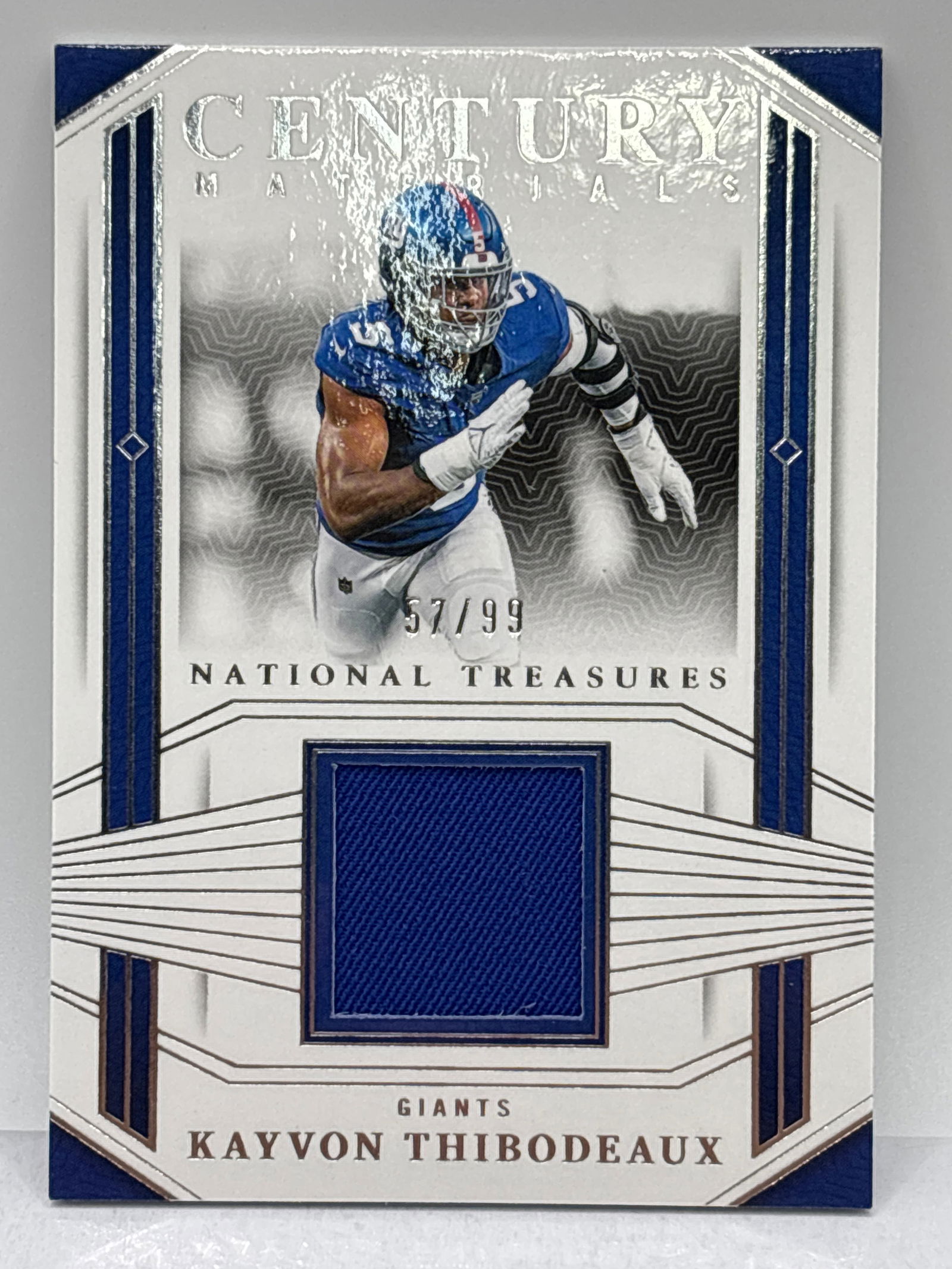 57/99!! 2023 PANINI NATIONAL TREASURES CENTURY MATERIALS KAYVON MATERIALS AUTHENTIC MEM PATCH (1 of 4)