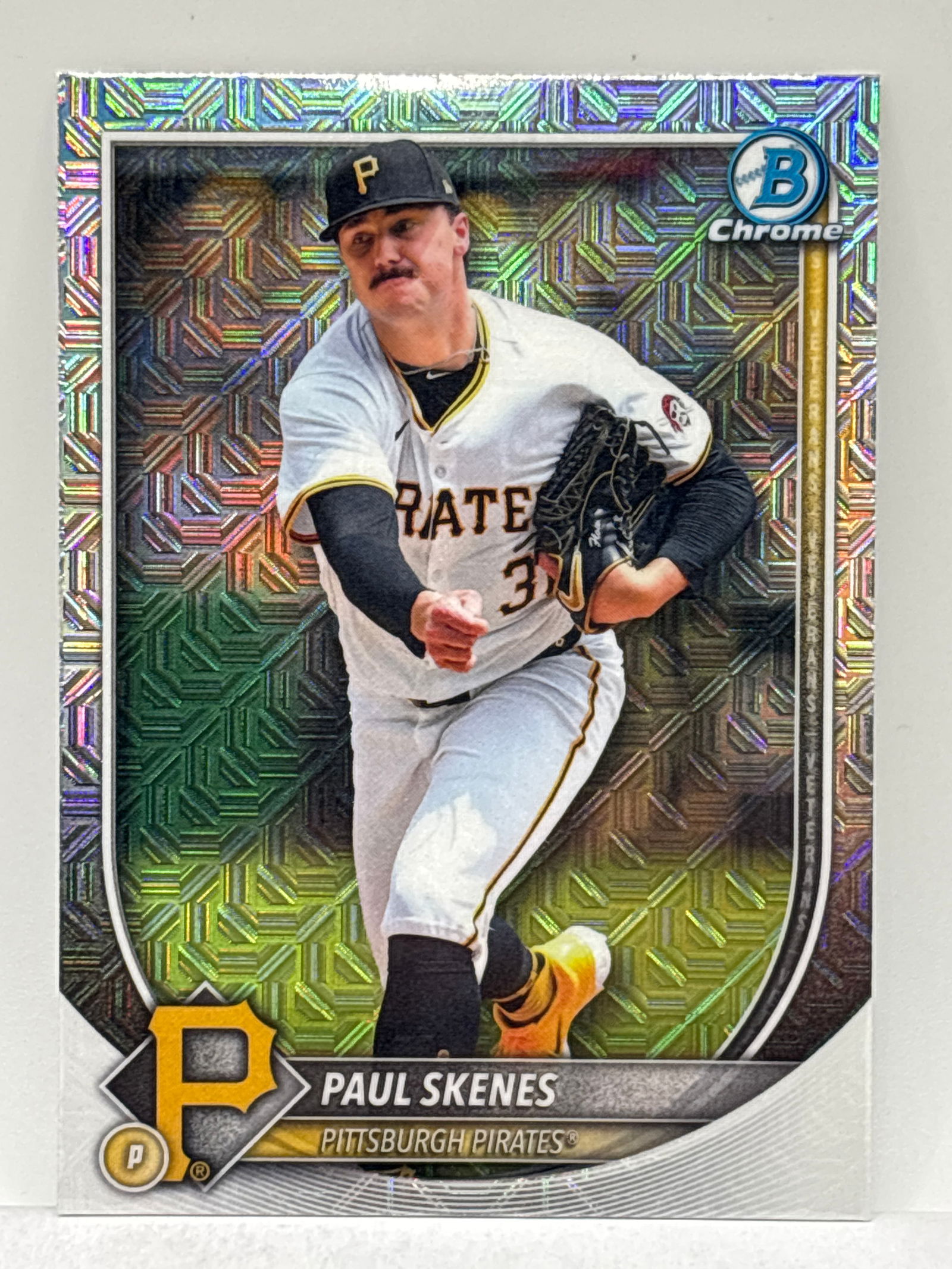 2025 BOWMAN CHROME PAUL SKENES SILVER MOJO (1 of 2)