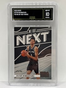 2023 PANINI NBA HOOPS VICTOR WEMBANYAMA WE GOT NEXT ROOKIE CARD GEM MINT 10