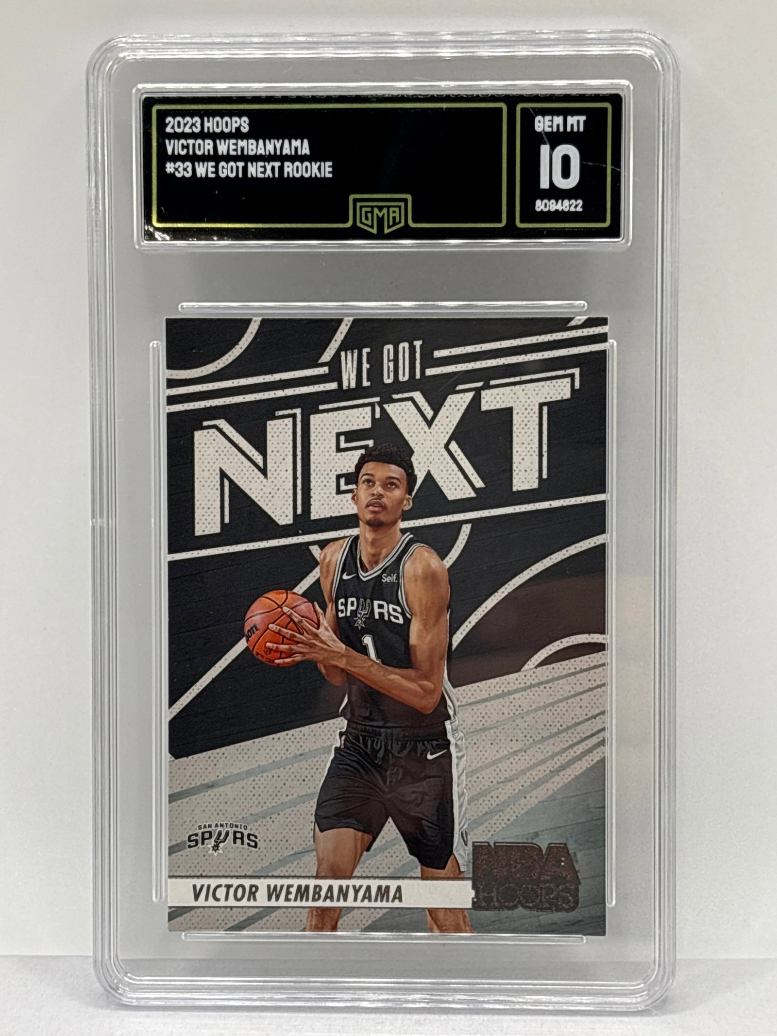 2023 PANINI NBA HOOPS VICTOR WEMBANYAMA WE GOT NEXT ROOKIE CARD GEM MINT 10: 2023 PANINI NBA HOOPS VICTOR WEMBANYAMA WE GOT NEXT ROOKIE CARD GEM MINT 10