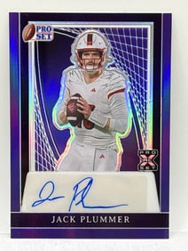 1/15!! 2024 PRO SET JACK PLUMMER AUTOGRAPHED ROOKIE CARD