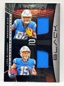 4/199!! 2024 PANINI BLACK DUSK 2 DAWN LADD MCCONKEY & BRENDAN RICE DUAL ROOKIE PATCHES