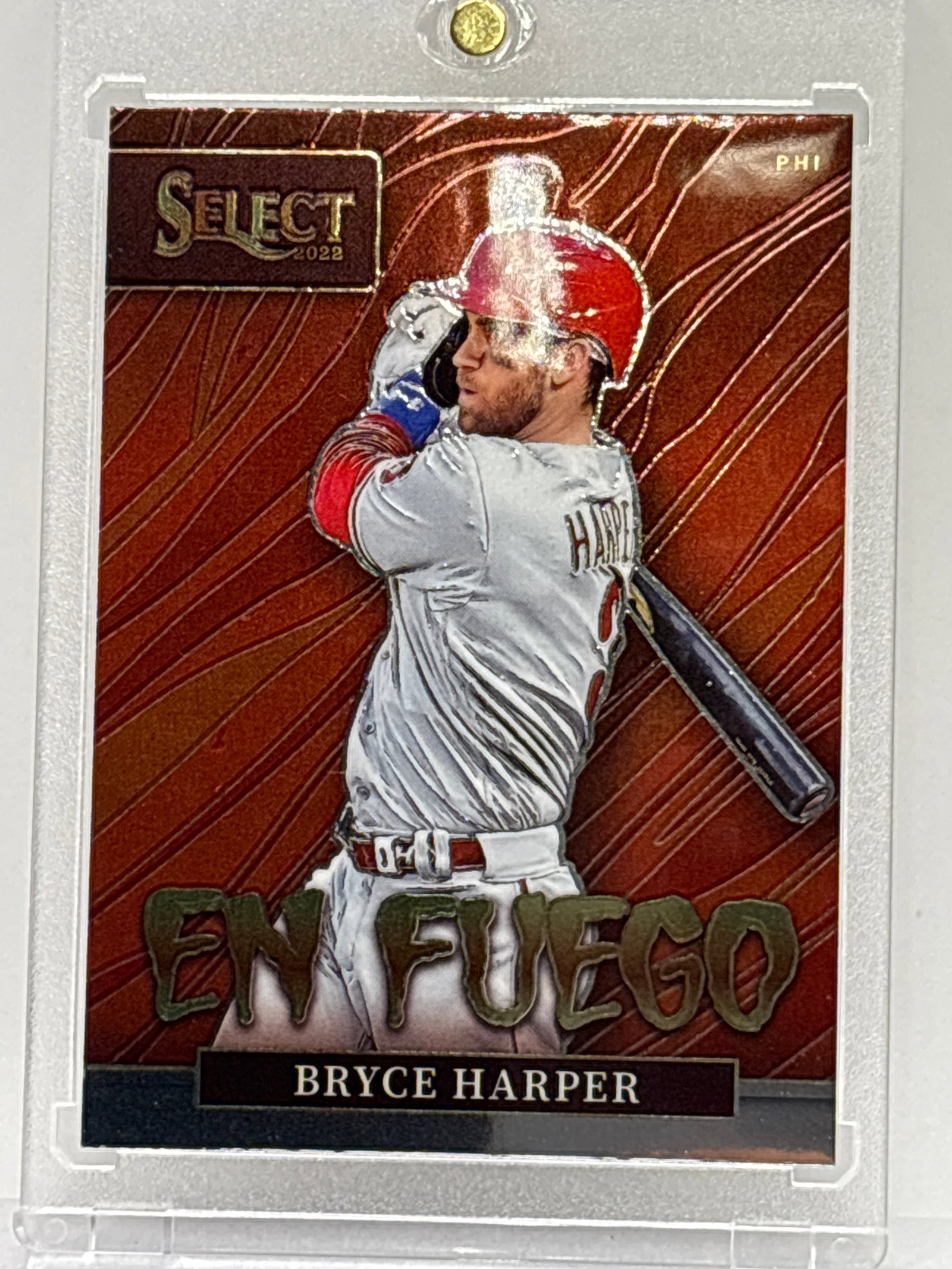 2022 PANINI SELECT BRYCE HARPER EN FUEGO SP: 2022 PANINI SELECT BRYCE HARPER EN FUEGO SP