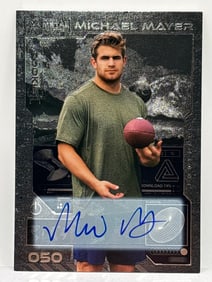 2023 SKYBOX METAL UNIVERSE CHAMPIONS MICHAEL MAYER AUTOGRAPHED ROOKIE CARD