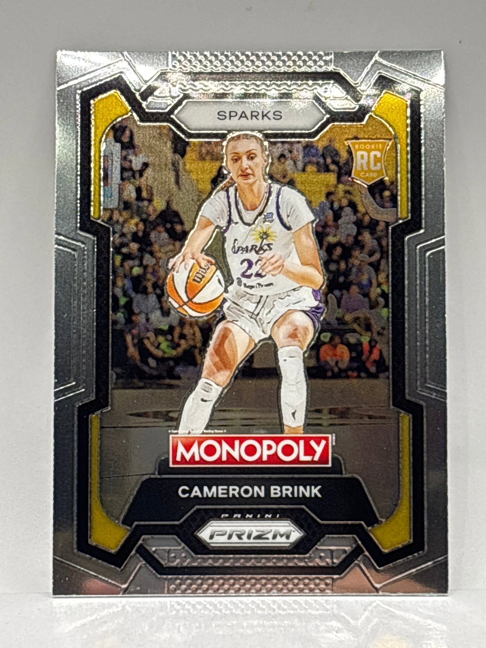 2024 PANINI WNBA MONOPOLY PRIZM CAMERON BRINKS ROOKIE CARD: 2024 PANINI WNBA MONOPOLY PRIZM CAMERON BRINKS ROOKIE CARD