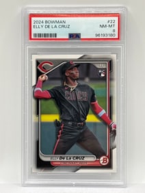 2024 BOWMAN ELLY DE LA CRUZ ROOKIE CARD GRADED PSA NM-MT 8