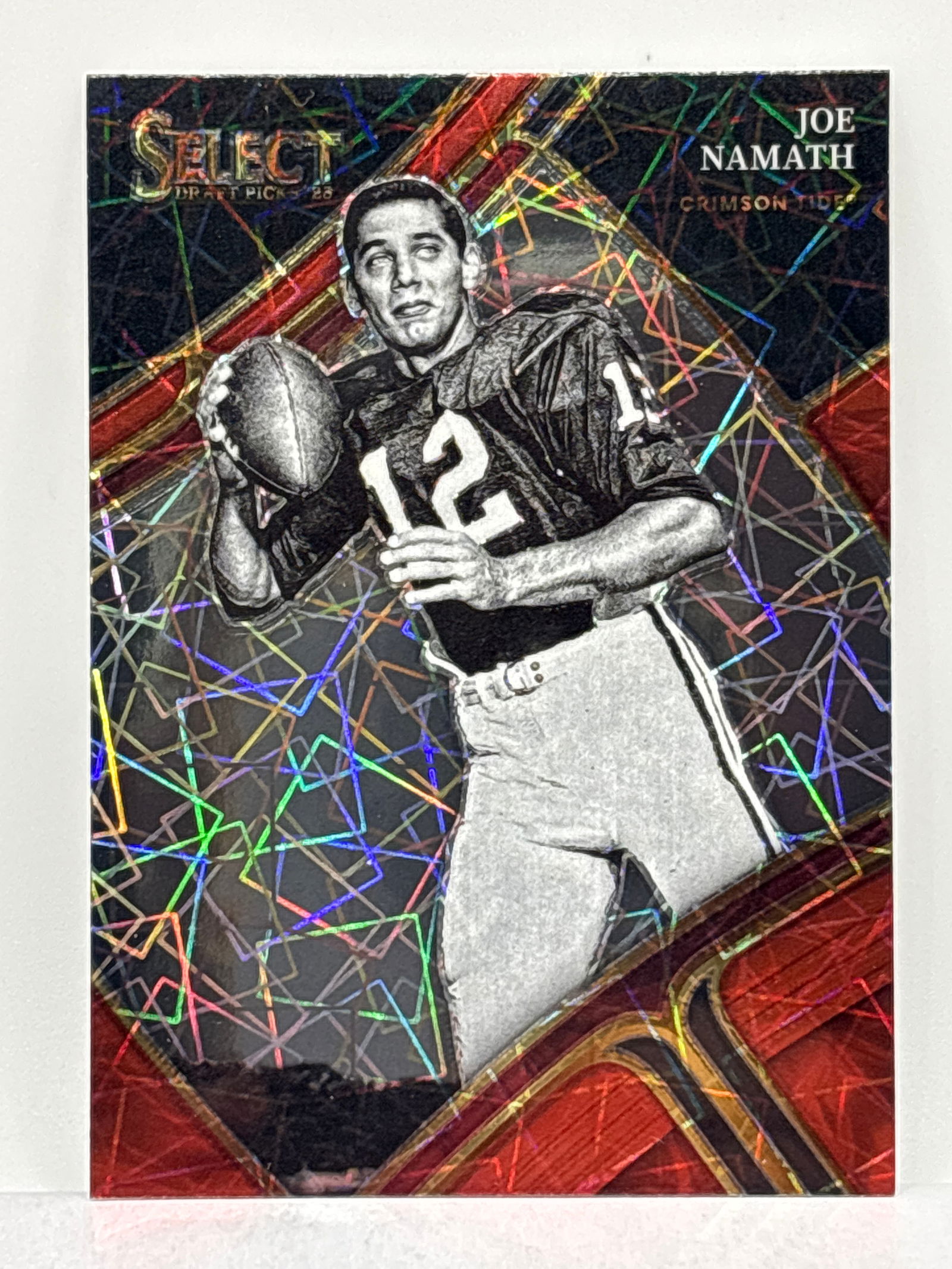 2023 PANINI SELECT DRAFT PICKS JOE NAMATH LAZERS PRIZM HOLO (1 of 2)