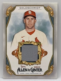 2022 TOPPS ALLEN & GINTER PAUL GOLDSCHMIDT AUTHENTIC GAME-USED PATCH