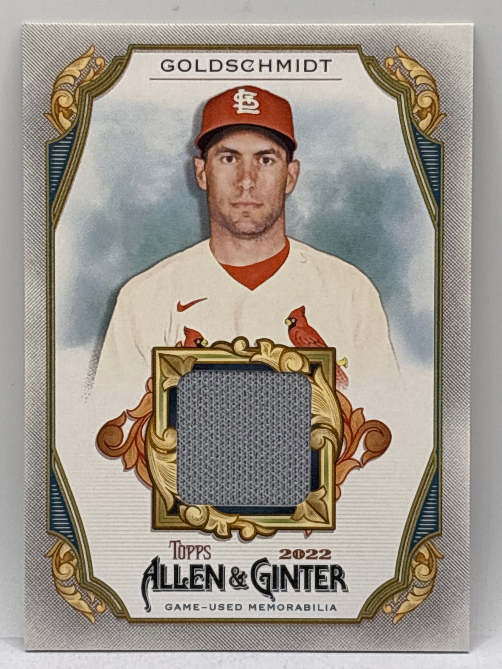 2022 TOPPS ALLEN & GINTER PAUL GOLDSCHMIDT AUTHENTIC GAME-USED PATCH (1 of 2)