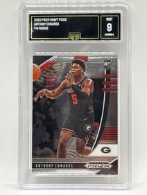 2020 PANINI DRAFT PICKS ANTHONY EDWARDS ROOKIE CARD MINT 9