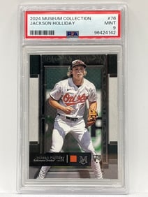 2024 TOPPS MUSEUM COLLECTION JACKSON HOLLIDAY ROOKIE CARD PSA MINT 9