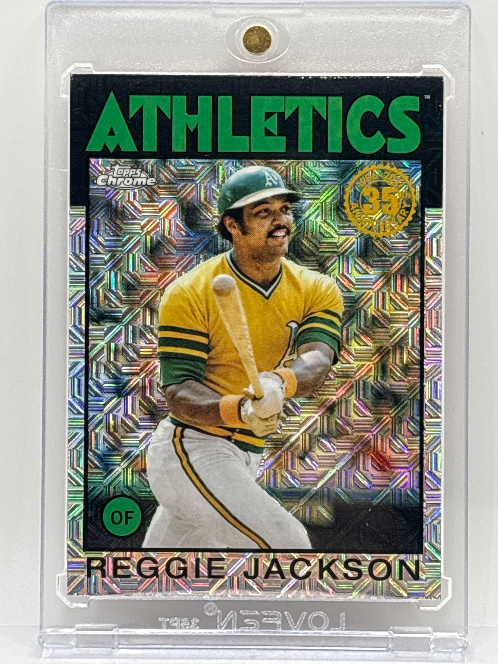 2021 TOPPS CHROME REGGIE JACKSON 35TH ANNIVERSARY 86 TOPPS SILVER MOJO (1 of 3)