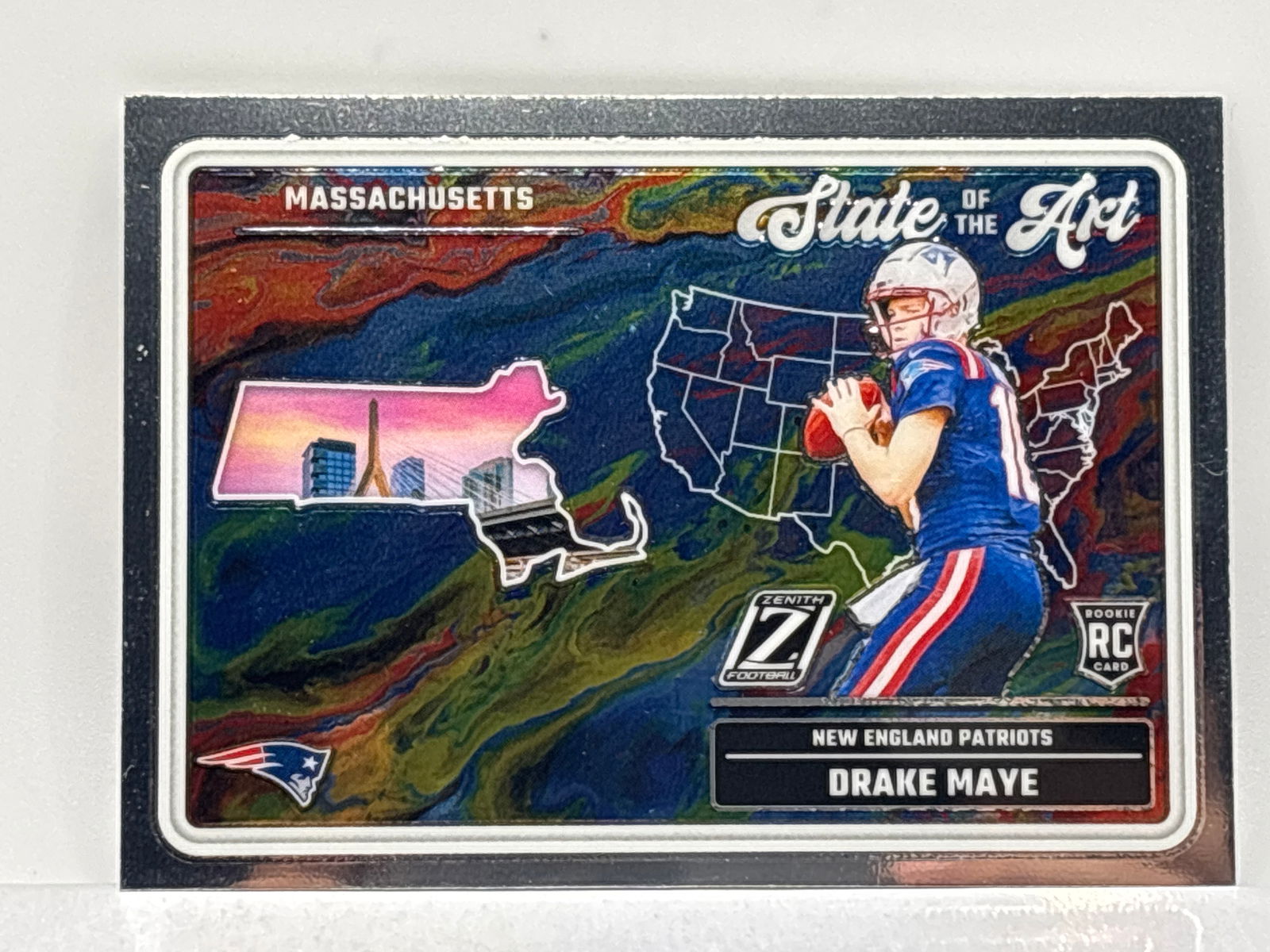 2024 PANINI ZENITH DRAKE MAYE STATE OF THE ART ROOKIE CARD: 2024 PANINI ZENITH DRAKE MAYE STATE OF THE ART ROOKIE CARD