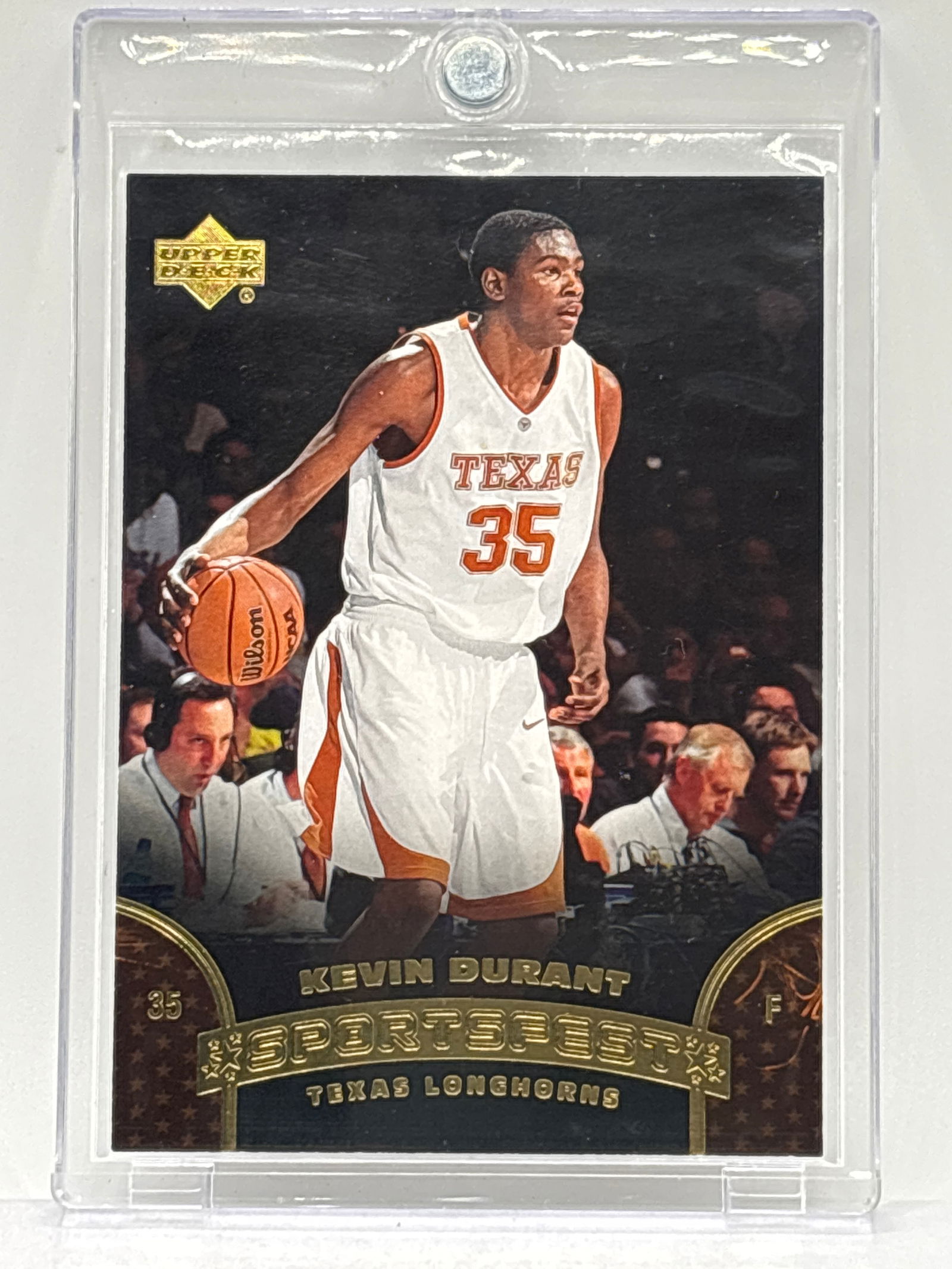 VERY RARE!! 2007 UPPER DECK SPORTSFEST KEVIN DURANT GOKD FOIL INSERT ROOKIE CARD (1 of 7)