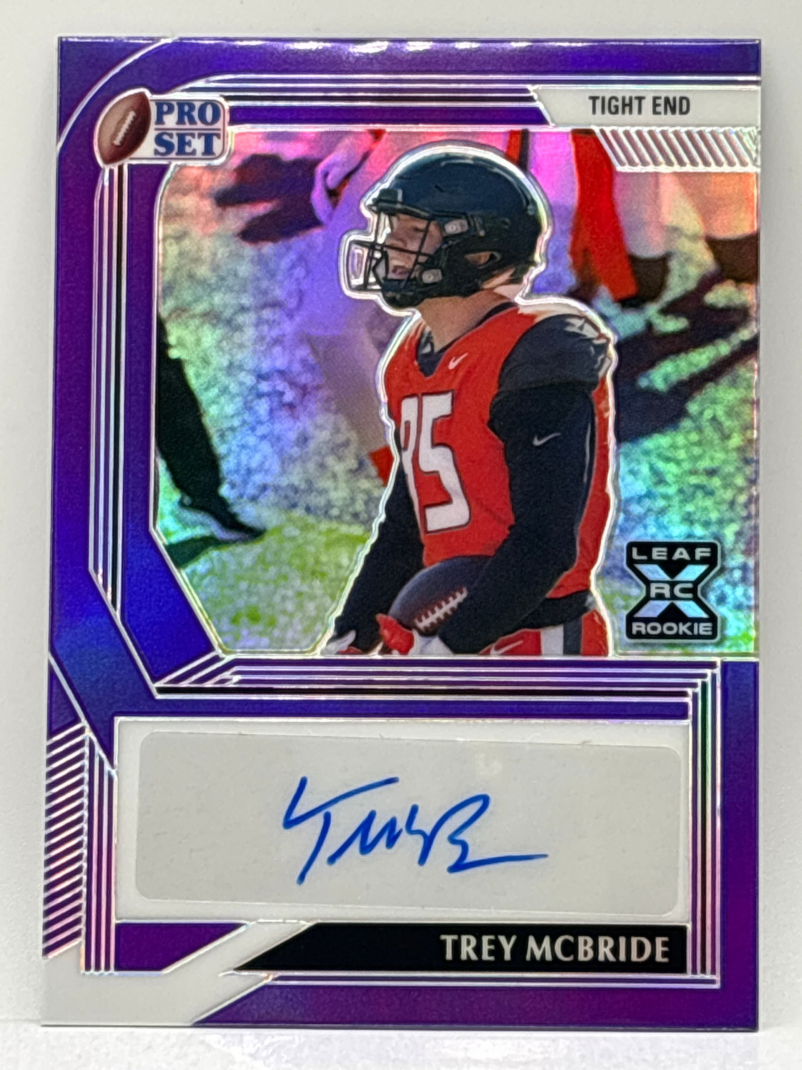 2/30!! 2022 LEAF PRO SET PURPLE TREY MCBRIDE AUTOGRAPHED ROOKIE CARD (1 of 3)