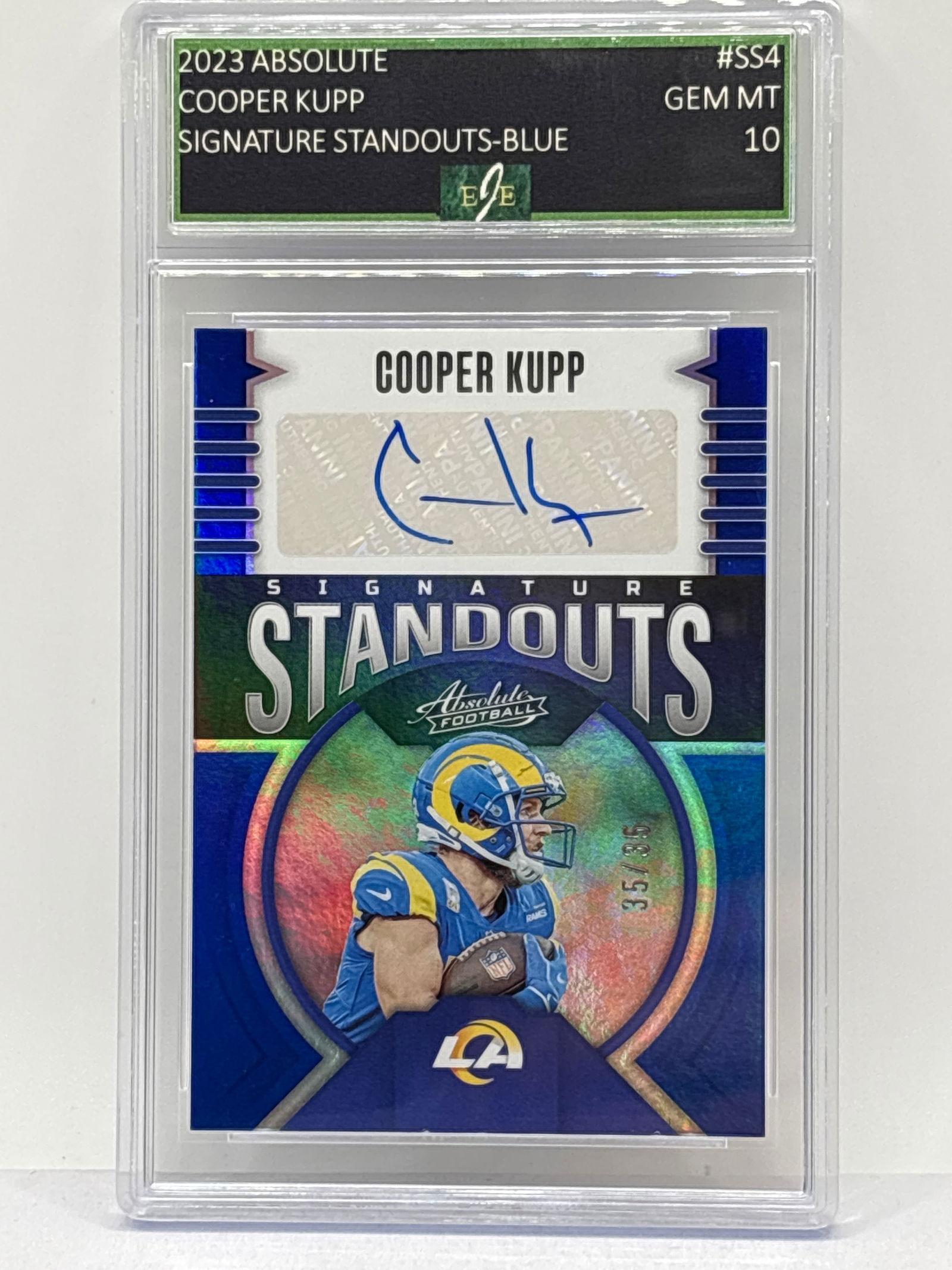 EXTREMELY RARE 35/35!! 2023 PANINI ABSOLUTE SIGNATURE STANDOUTS COOPER KUPP AUTO HOLO GEM MINT 10 (1 of 4)