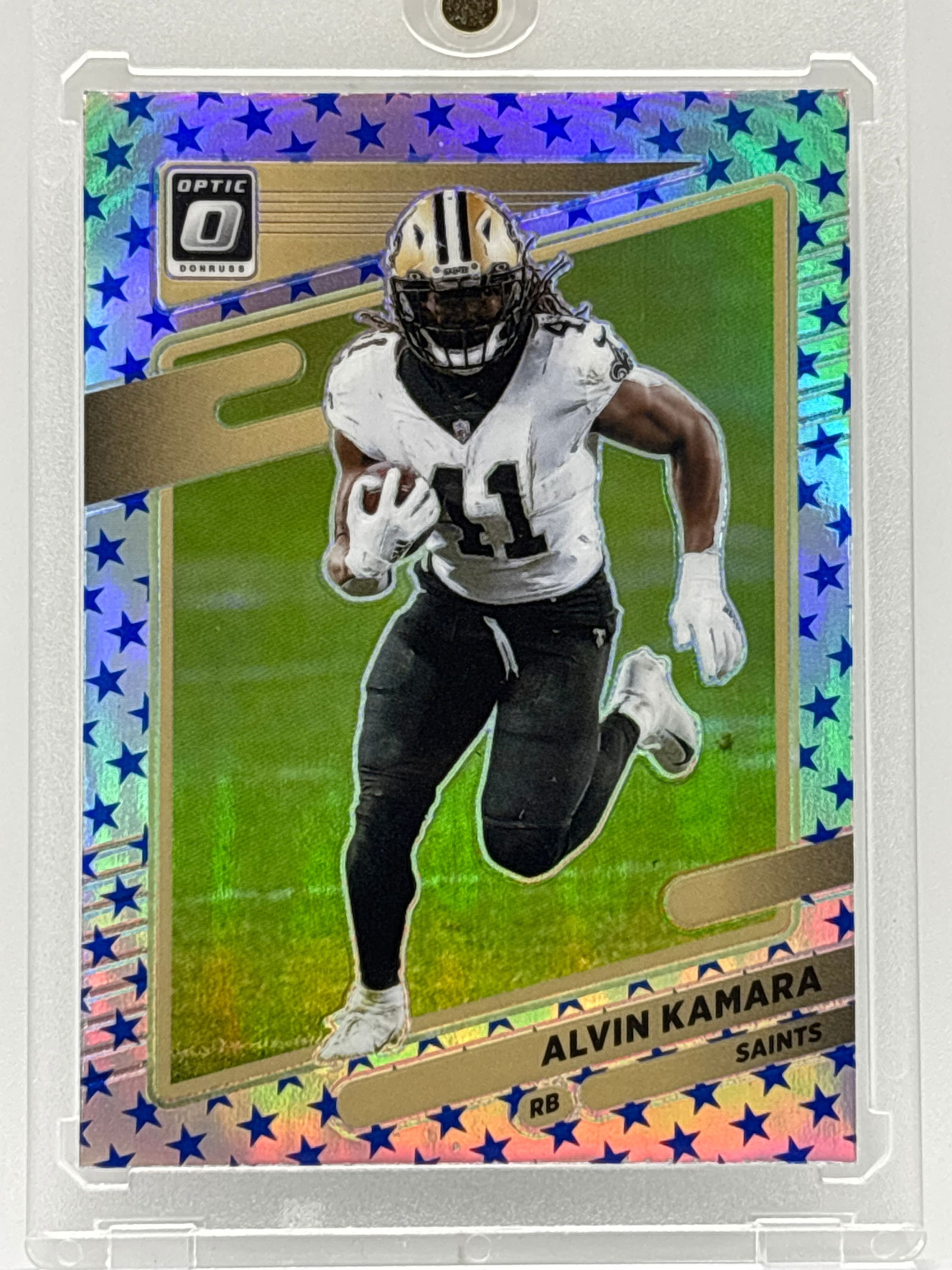 2021 PANINI DONRUSS OPTIC ALVIN KAMARA BLUE STARS SILVER PRIZM HOLO SSP (1 of 4)