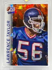 1/1!!! LAWRENCE TAYLOR 2024 LEAF PRO SET RETRO CRYSTALS 1/1