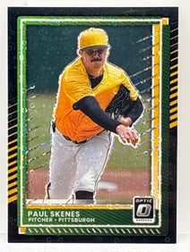 2025 PANINI DONRUSS OPTIC PAUL SKENES BLACK FASTBREAK PRIZM HOLO