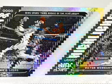 2024-25 PANINI NBA HOOPS HIGHLIGHTS VICTOR WEMBANYAMA WIN SPURS 3RD ROY AWARD