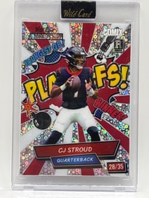 28/35!! 2023 WC ALUMINATION COMIX CJ STROUD FASTBREAK ROOKIE CARD