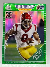 14/25!! 2021 LEAF PRO SET AMON-RA ST BROWN PRO SET PROSPECT ROOKIE CARD