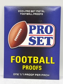 GUARANTEED 1/1!! 2024 PRO SET METAL FOOTBALL PROOFS PACK